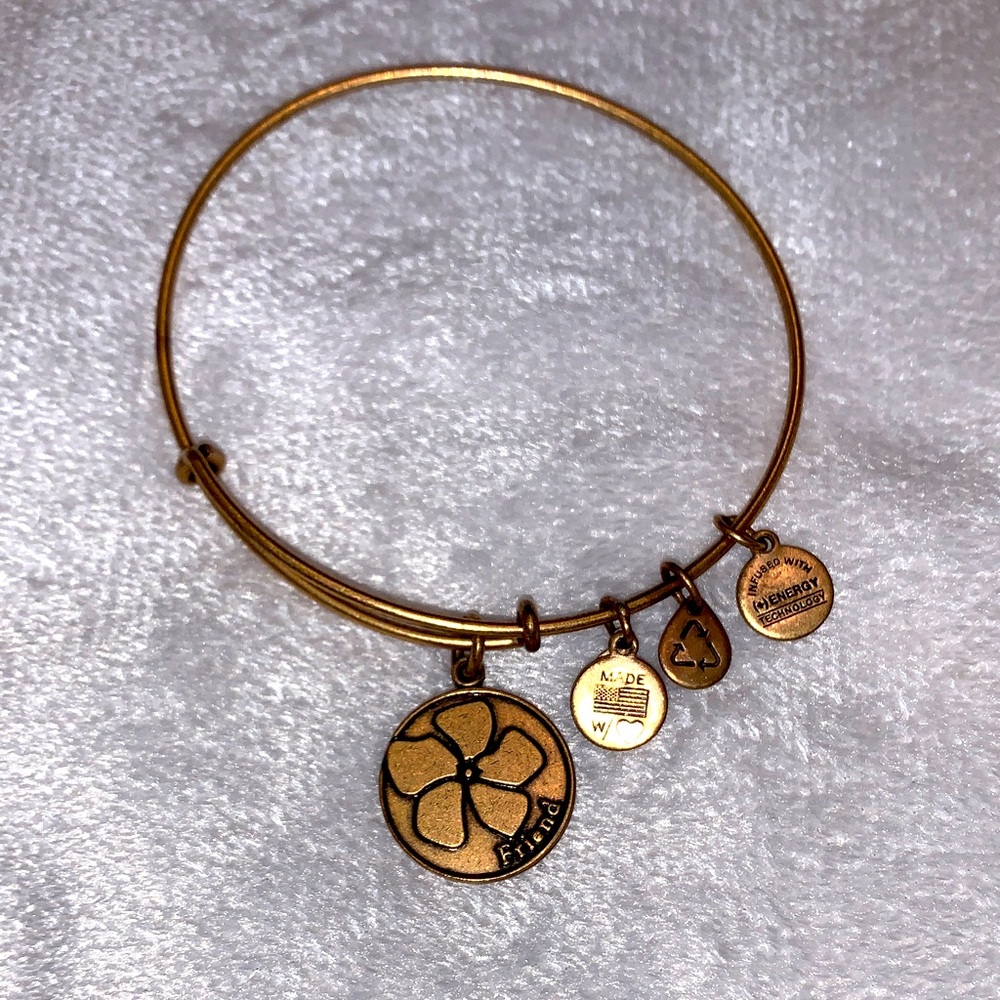 Alex and Ani Gold Charm Bangle Bracelet